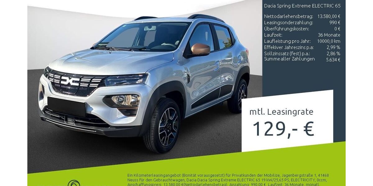 Dacia Spring 16.870 km 13.480 &euro; Borken 46325