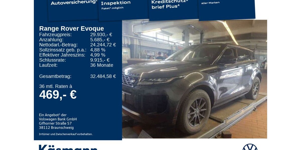 Land Rover Range Rover Evoque 64.690 km 29.930 &euro; Mosbach 74821