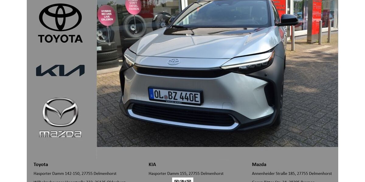 Toyota bZ4X 13.000 km 34.950 &euro; Oldenburg 26125