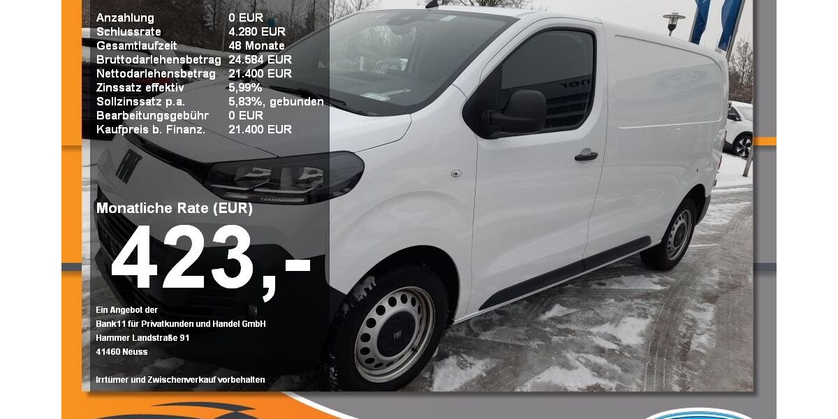Fiat Scudo 19.240 km 20.800 &euro; Neustadt / Donau 93333