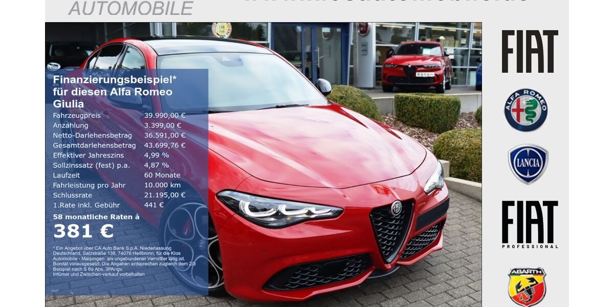 Alfa Romeo Giulia 23.276 km 38.990 &euro; Koblenz 56072