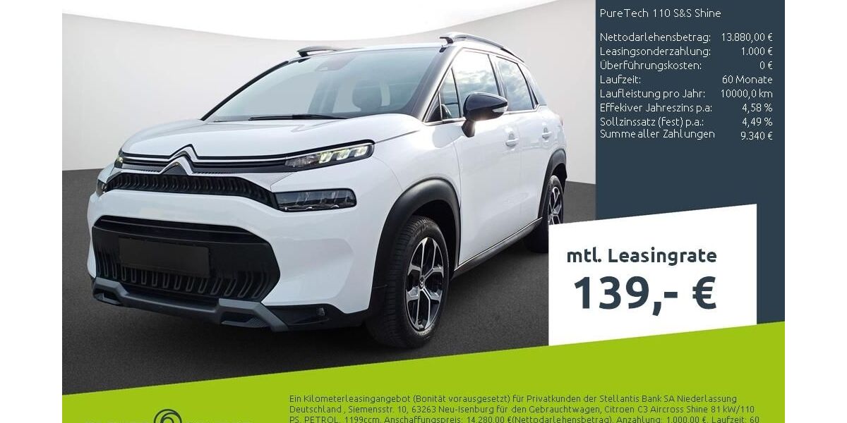 Citroen C3 Aircross 33.833 km 13.360 &euro; Borken 46325
