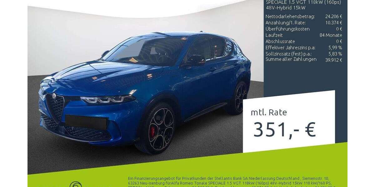 Alfa Romeo Tonale 16.518 km 34.580 &euro; Münster 48163