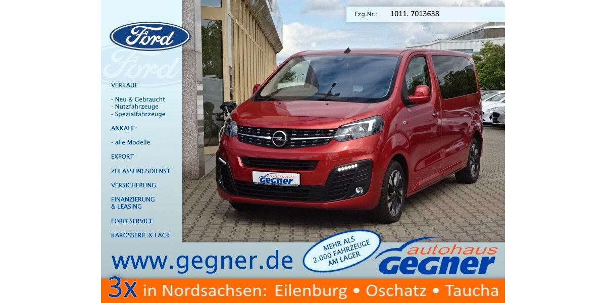 Opel Zafira Life 45.376 km 33.840 &euro; Eilenburg 04838