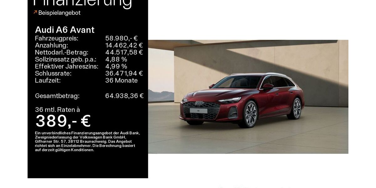 Audi A6 15.283 km 58.770 &euro; Schweinfurt 97424