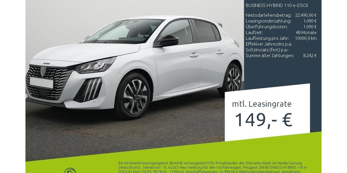 Peugeot 208 2.500 km 22.270 &euro; Borken 46325