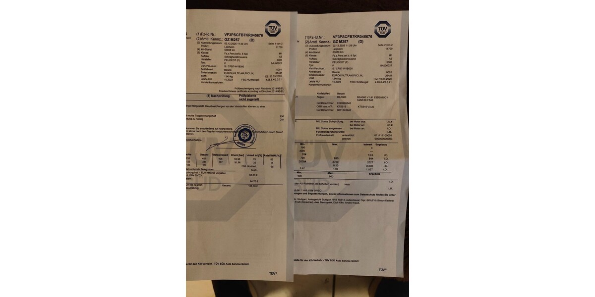 Peugeot 108 53.840 km 7.021 &euro; Günzburg 89312