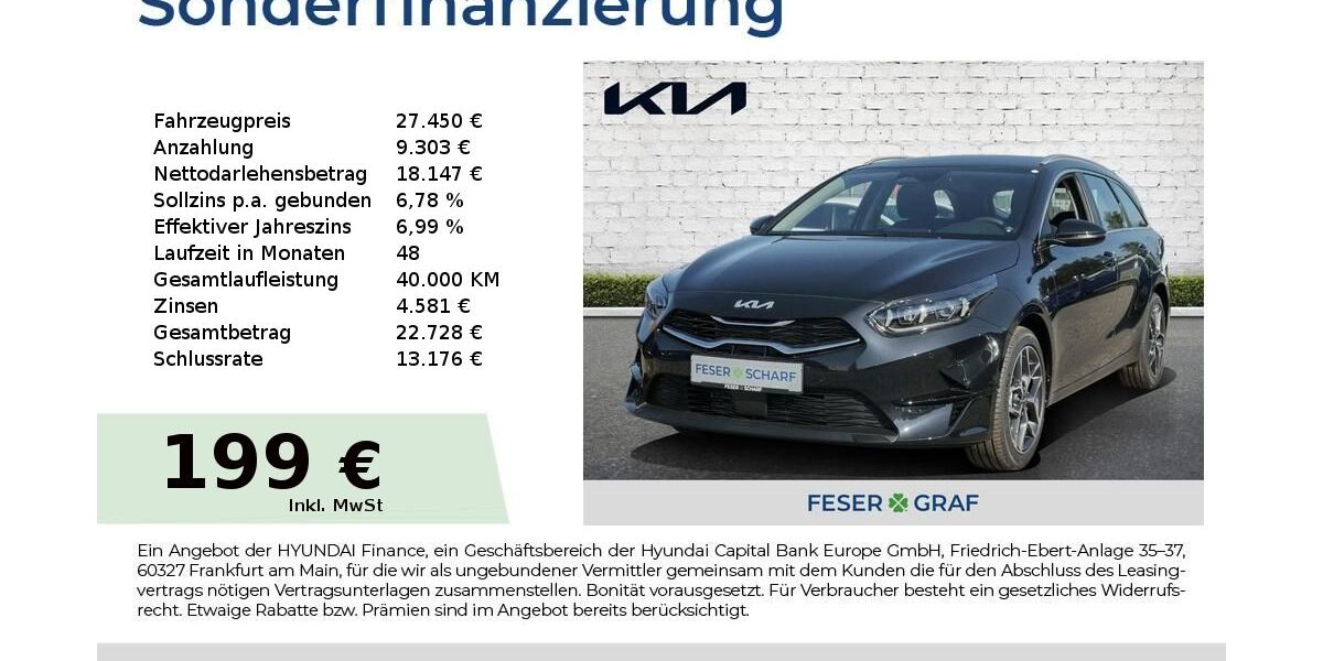 Kia ceed Sportswagon 4.880 km 27.450 &euro; Hallstadt 96103