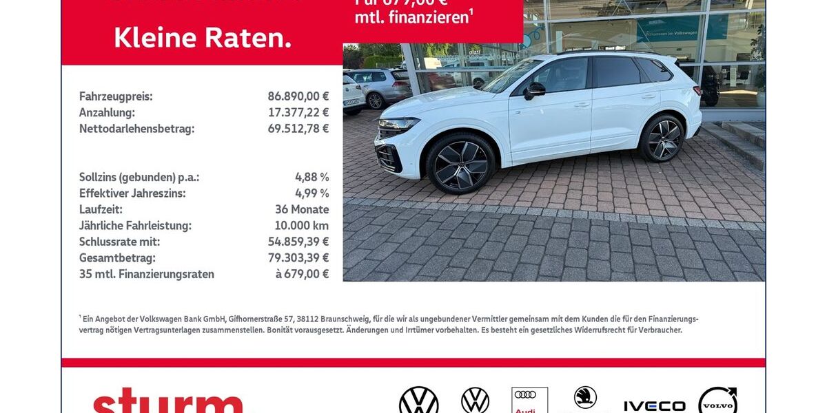 VW Touareg 10.830 km 86.890 &euro; Altenkirchen 57610