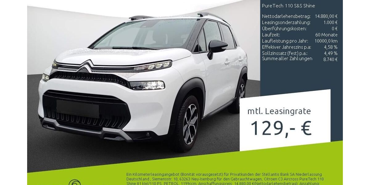 Citroen C3 Aircross 15.465 km 14.889 &euro; Borken 46325