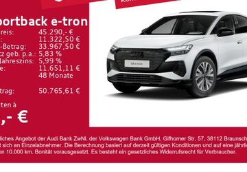 Audi Q4 e-tron 5.700 km 45.290 &euro; Gersthofen 86368
