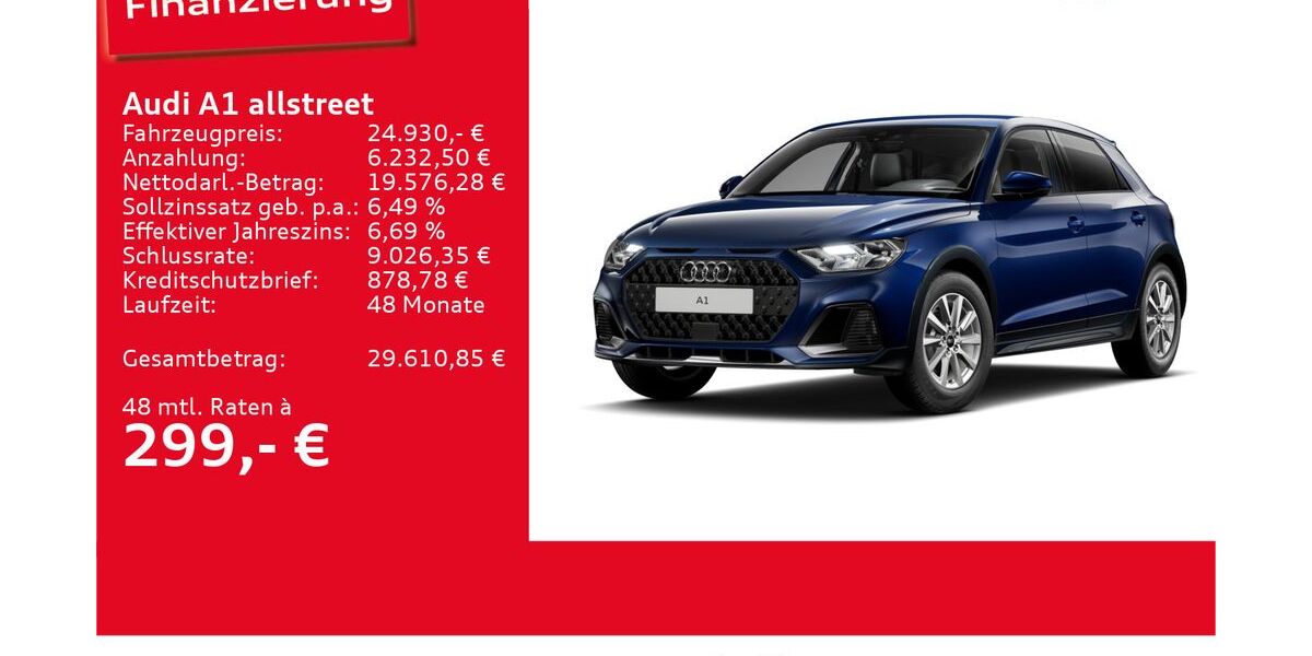 Audi A1 3.598 km 24.660 &euro; Ulm 89073