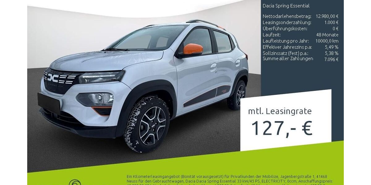 Dacia Spring 21.817 km 11.990 &euro; Borken 46325