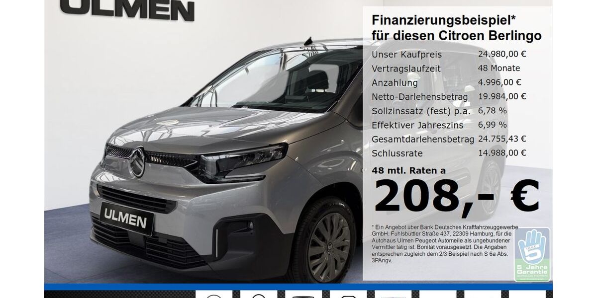 Citroen Berlingo 45.704 km 23.980 &euro; Düsseldorf 40233