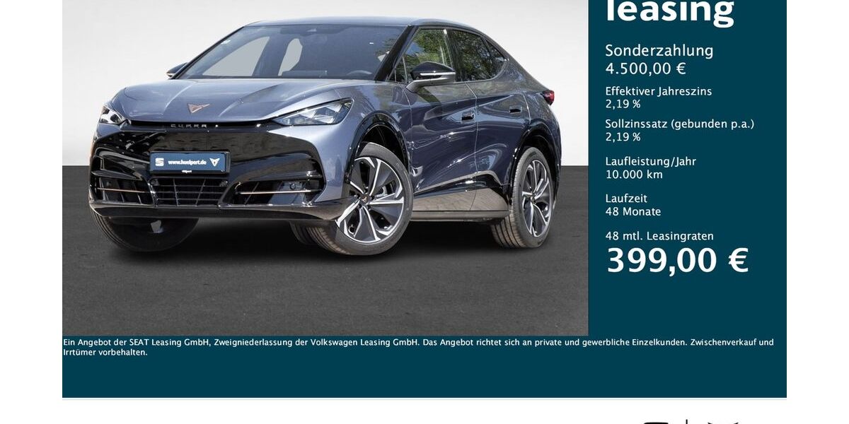 Cupra Tavascan 8.252 km 40.666 &euro; Dortmund 44269