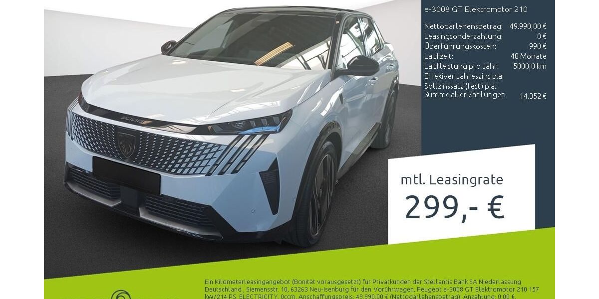 Peugeot 3008 7.000 km 49.490 &euro; Ahaus 48683