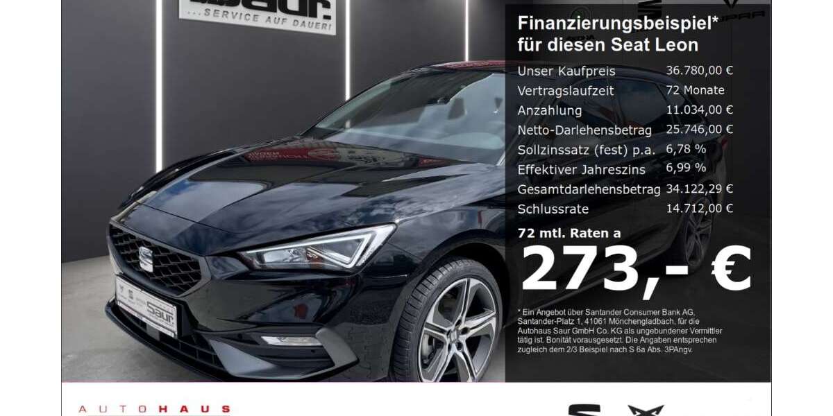 Seat Leon 10.000 km 36.780 &euro; Ulm 89077