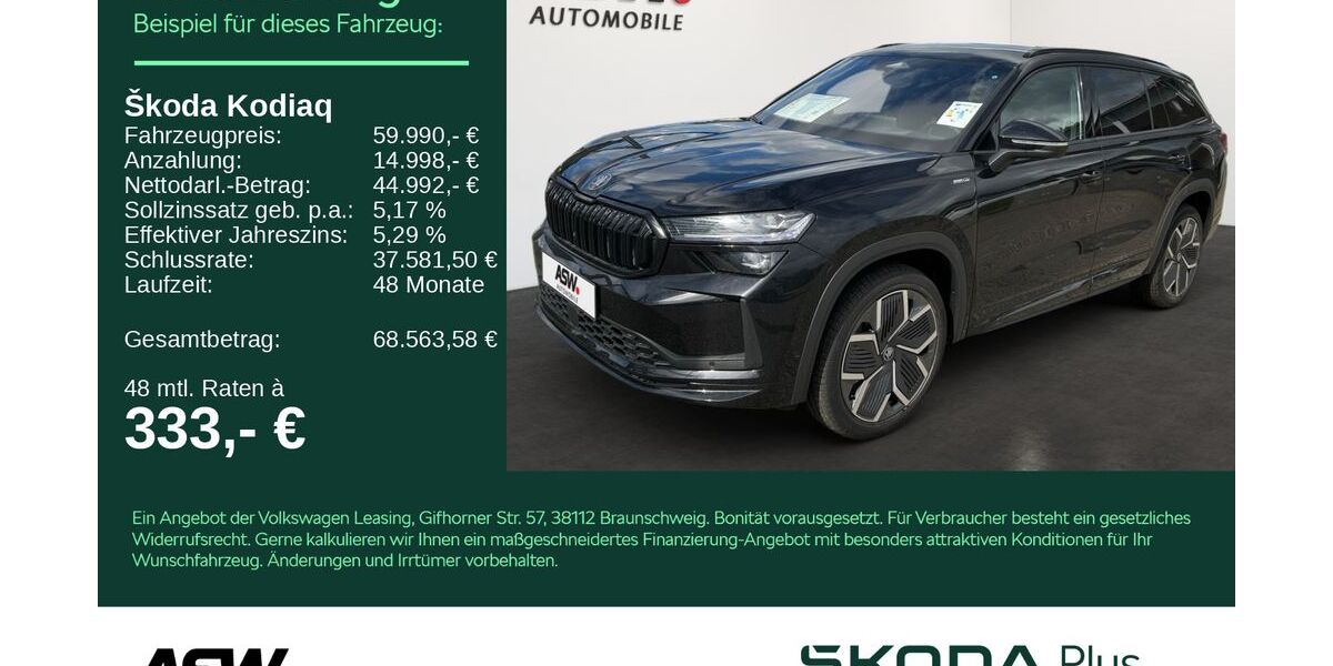 Skoda Kodiaq 4.500 km 57.875 &euro; Heilbronn 74076