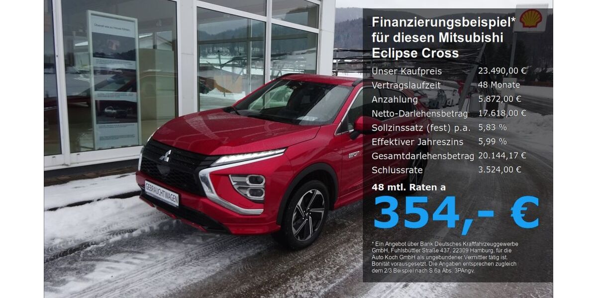 Mitsubishi Eclipse Cross 25.484 km 23.490 &euro; Bad Feilnbach 83075