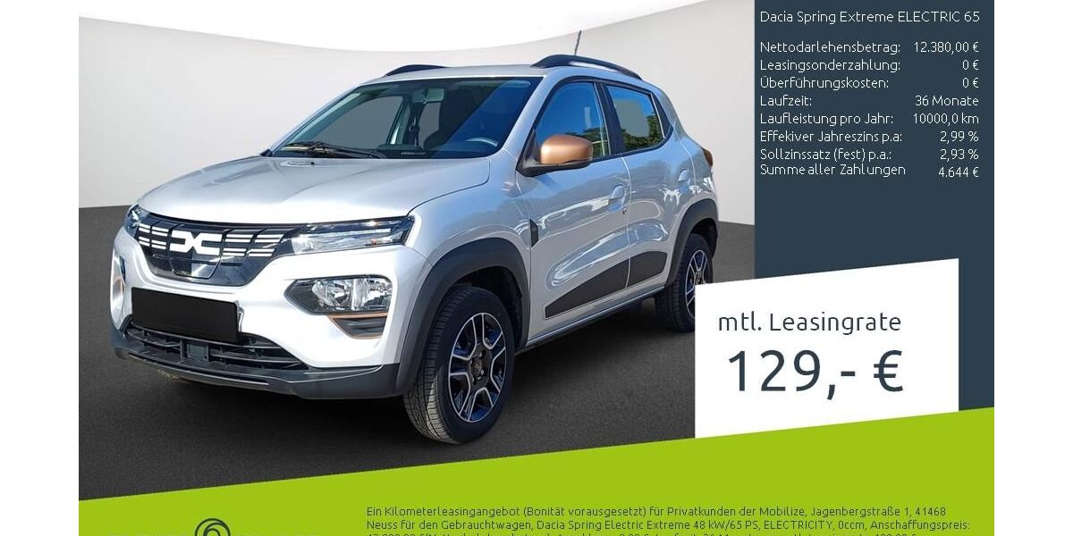 Dacia Spring 12.901 km 11.390 &euro; Münster - Amelsbüren 48163