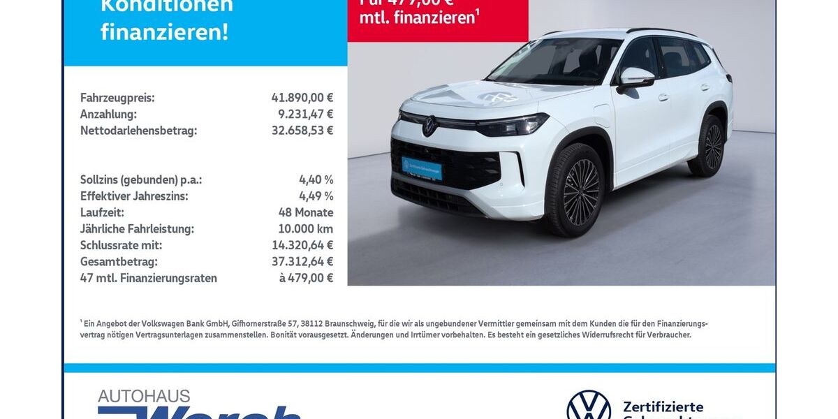 VW Tayron 16.985 km 41.889 &euro; Südharz 06536