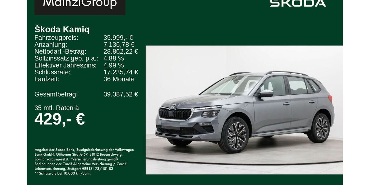 Skoda Kamiq 2.500 km 35.999 &euro; Feldkirchen-Westerham 83620