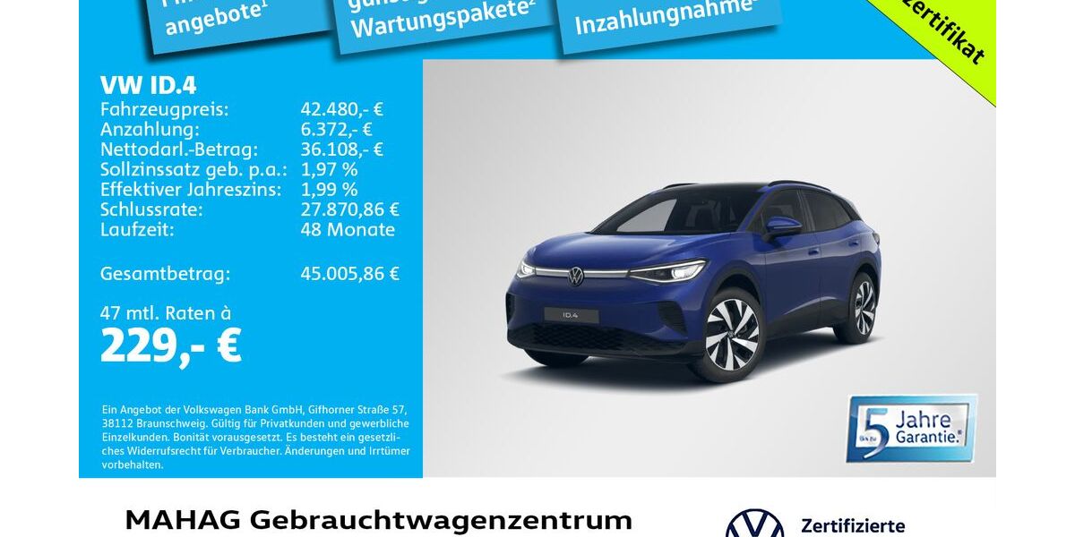 VW ID.4 11.792 km 42.480 &euro; München 80935