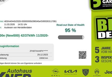 Fiat 500e 22.650 km 17.900 &euro; Hof 95032