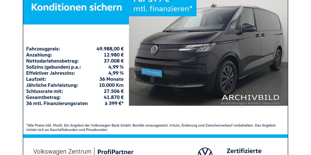 VW T7 Multivan 5.732 km 49.988 &euro; Leverkusen 51379