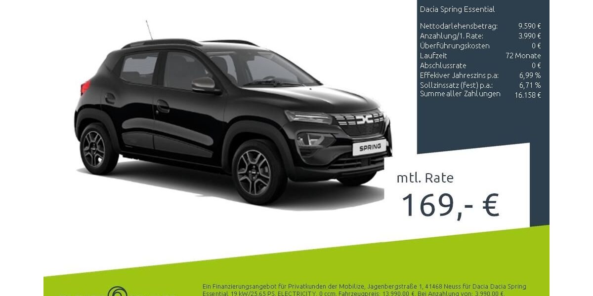 Dacia Spring 9.558 km 11.570 &euro; Ahaus 48683