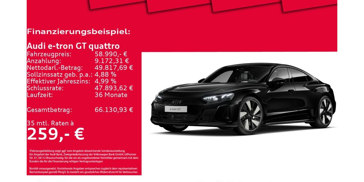 Audi e-tron GT 49.683 km 58.450 &euro; Hannover 30179
