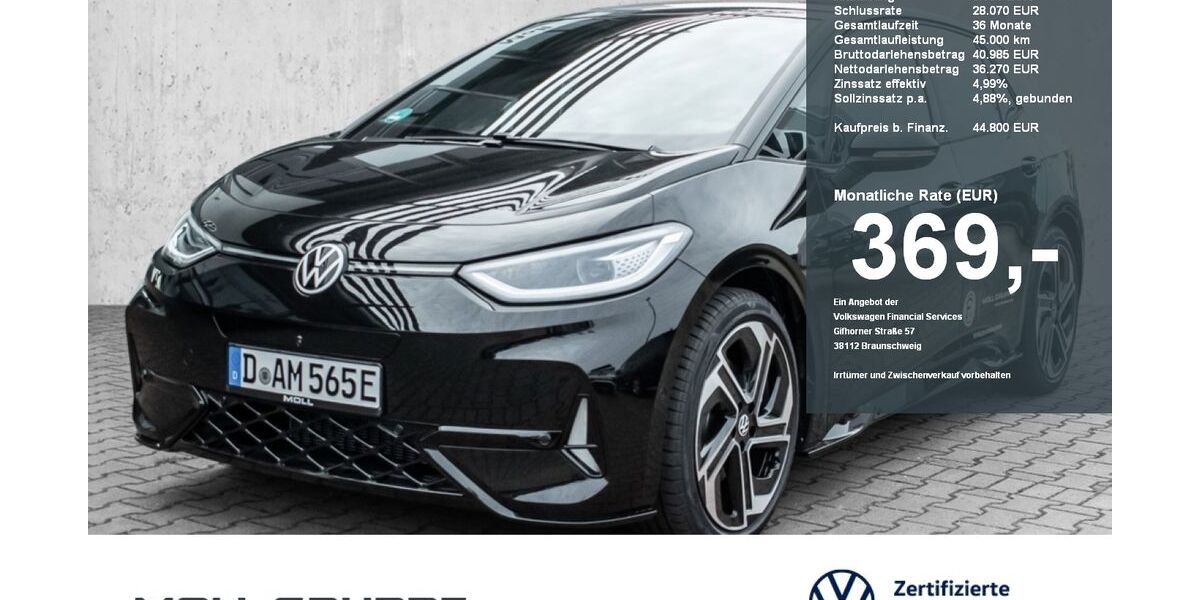 VW ID.3 10.000 km 42.300 &euro; Düsseldorf 40549