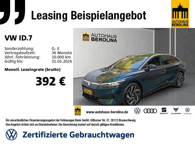 VW ID.7 21.645 km 44.219 &euro; Berlin 10709