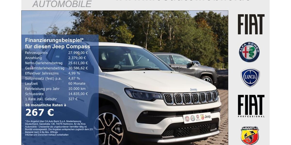 Jeep Compass 39.000 km 24.990 &euro; Marpingen 66646