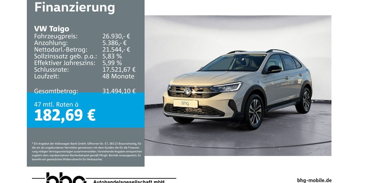 VW Taigo 1.001 km 26.930 &euro; Rottweil 78628