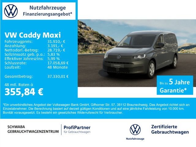 VW Caddy Maxi 4.444 km 31.910 &euro; Gersthofen 86368