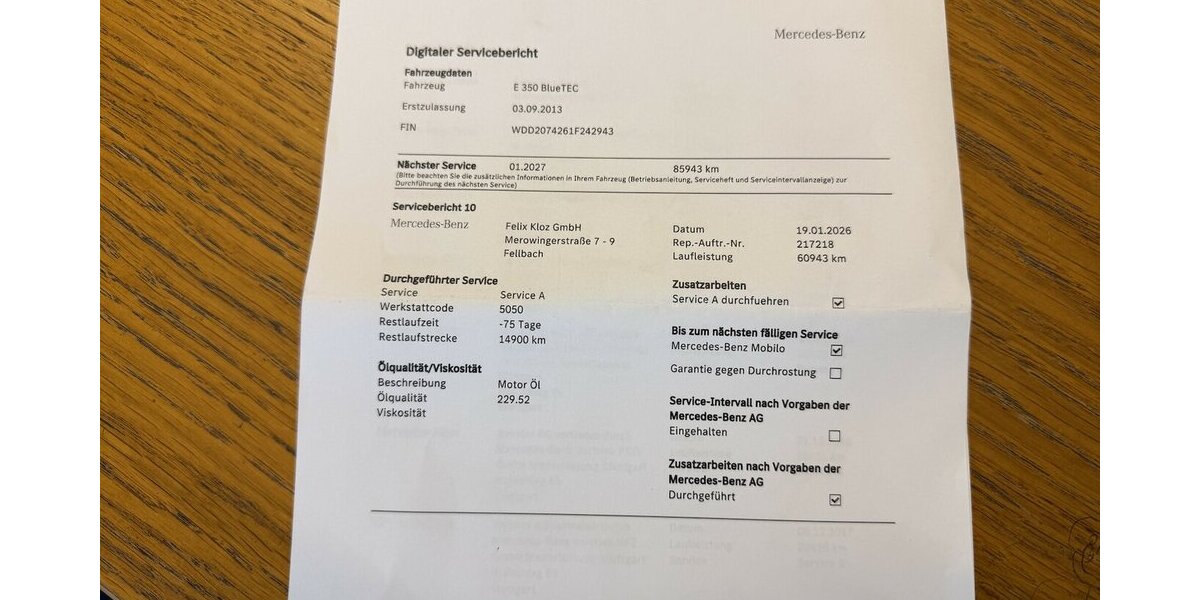 Mercedes-Benz E 350 Cabrio Bluetec AMG Paket Mod 2014 62.000 km 26.500 &euro; Schorndorf 73614