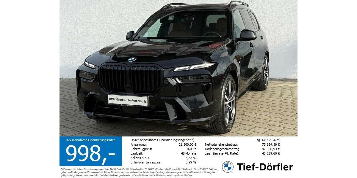 BMW X7 60.900 km 80.490 &euro; Marktsteft 97342