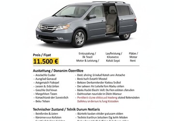 Honda Odyssey 208.000 km 11.500 &euro; Willich 47877