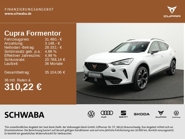 Cupra Formentor 35.732 km 30.770 &euro; Gersthofen 86368