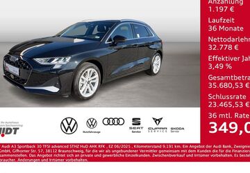 Audi A3 9.191 km 33.975 &euro; Bernsdorf 09337