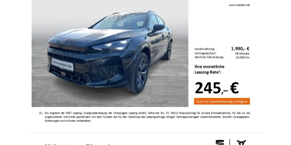 Cupra Formentor 14.266 km 33.189 &euro; Dortmund 44269