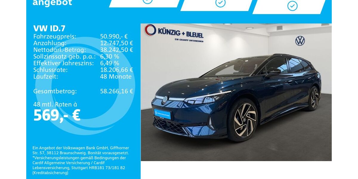 VW ID.7 17.946 km 50.990 &euro; Aschaffenburg 63741