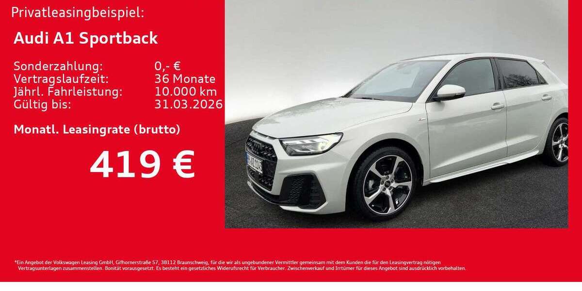 Audi A1 1.150 km 32.912 &euro; Hamburg 22529