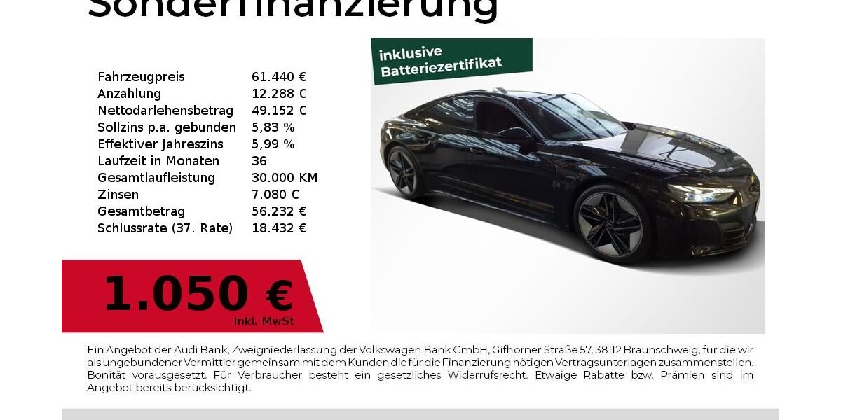 Audi e-tron GT 31.398 km 61.440 &euro; Nürnberg 90441