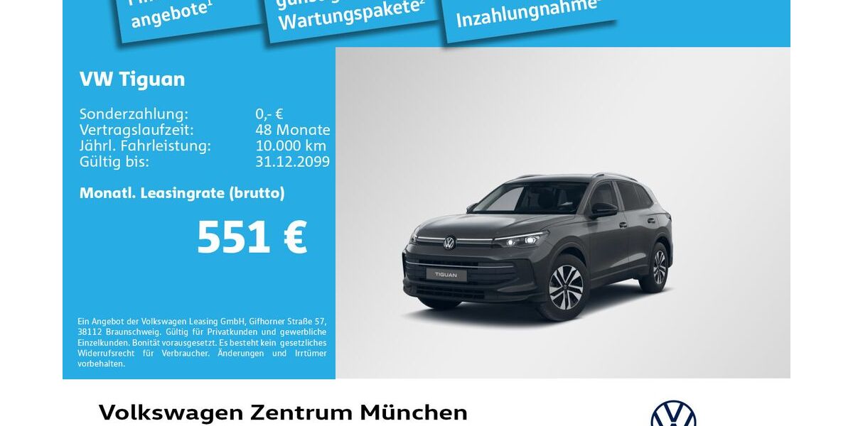 VW Tiguan 3.000 km 48.570 &euro; München 81669