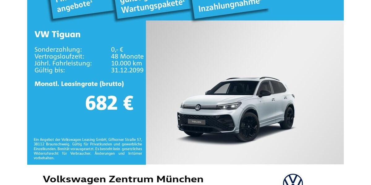 VW Tiguan 3.000 km 65.615 &euro; München 80687