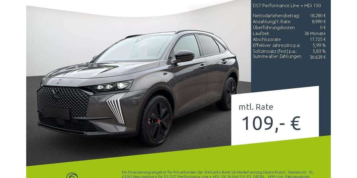 DS Automobiles DS 7 Crossback 25.115 km 26.930 &euro; Borken 46325