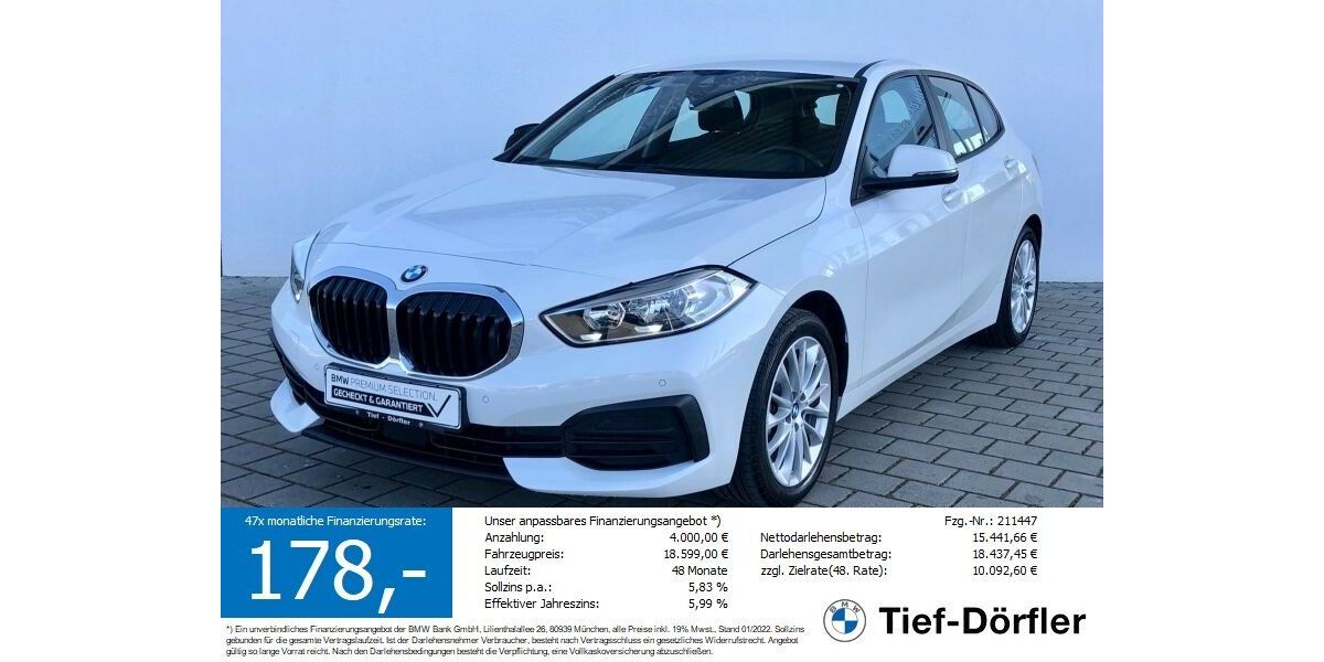 BMW 116 74.400 km 17.590 &euro; Marktsteft 97342
