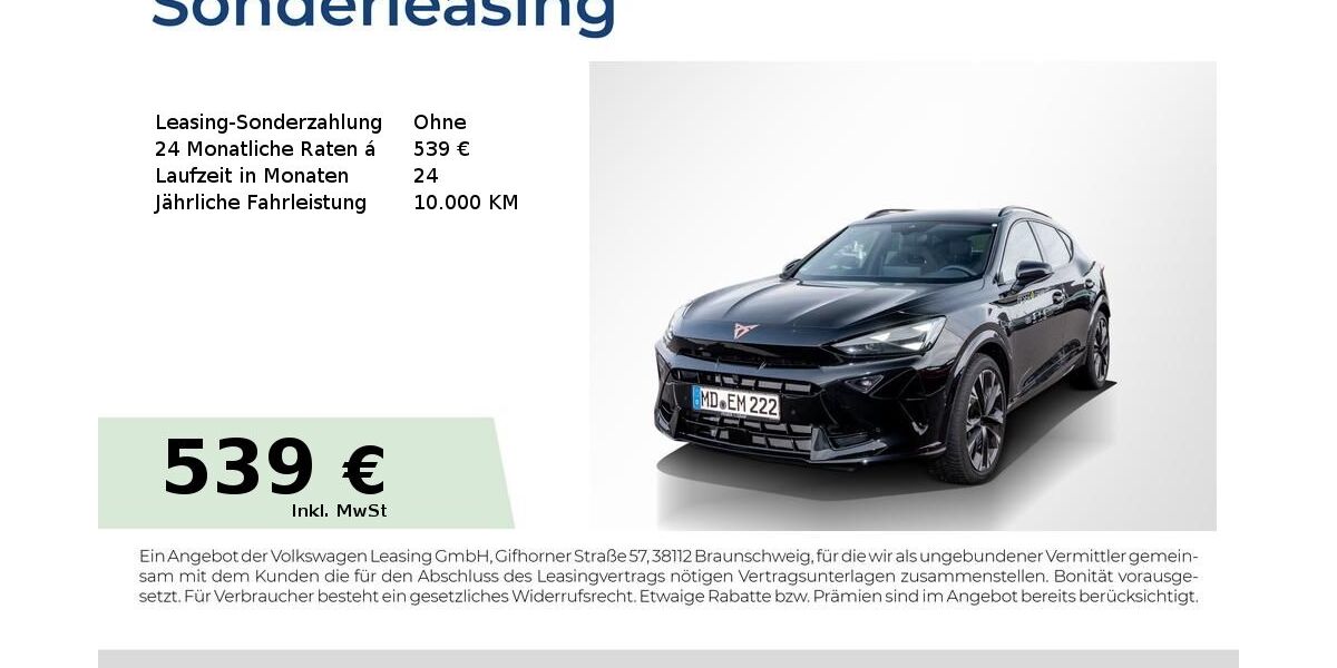 Cupra Formentor 7.500 km 39.890 &euro; Magdeburg 39118
